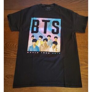 BTS World Tour Speak Yourself T-shirt Unisex Size M Black BTS WORLDWIDE